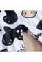 Baby Unisex Cow Print Long Sleeve Romper - Soft Stretch Bodysuit - 6