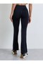 Black Seamless Broad Waist Flare Leggings - 4