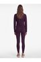 Slim Fit High Collar Raglan Balloon Sleeve Zippered Sports Sweatshirt - 3