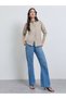 Beige Back-Button Detail Long Sleeve Shirt - 2