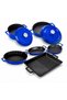 Cast Iron Pot and Pan Family Set of 6 - 4