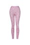 ليقنز نسائي مطبع وردي بخصر عالي بتصميم هندسي - Printed High-Waisted Leggings Blush Geometric