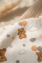 Bear 3-Piece Baby Romper and Beanie Set - 100% Cotton, Newborn Set 0 3-3-6 - 4