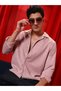 Men Blush Pink Tactile Resort Shirt - 7