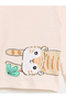 Baby Boy Beige Graphic Cotton T-Shirt and Joggers Set - 3