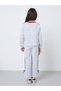 Toddler girl set with full sleeve graphic tee and wide leg jogger with side stripe and bow details - 4