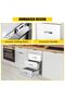 304 Stainless Steel Outdoor Kitchen Drawer, Flush Mount Built-in BBQ Drawer with Ventilation Panel for Grill Island Patio Cabinet - 5
