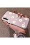 Samsung Galaxy A50/A50S/A30S Compatible Women's Pink Striped Daisy Phone Case Impact Resistant - 2