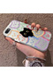 iPhone 7/8/Se 2020 2022 Compatible Colorful Line Cat Figure Phone Case Shock Absorbing Protective Case - 2