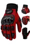 M Size Protected Motorcycle Gloves Unisex Cycling Biker Gloves Red 113