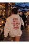 Gemini Printed Cotton 3 Thread Threaded Oversize Sweatshirt