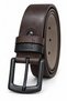 Men's Dark Brown Belt Double Buckle - 2