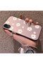 Pink Striped Daisy Phone Case for iPhone Xr Compatible with Women, Shock-Proof - 2