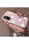 Redmi 10 4g Compatible Women's Pink Striped Daisy Phone Case Impact Resistant - 2