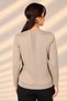 Women's V-Neck Button Detailed Ribbed Knit Blouse - 4