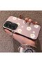 Pink Striped Daisy Phone Case for Samsung Galaxy S25 Compatible with Women, Shockproof - 2