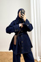 Belted Denim Suit 4-62808 - 4