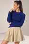 Women's Raglan Sleeve Knitwear Blouse - 3