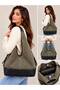 Women's Suede-Look Large Shoulder Bag – Large Internal Volume, Zippered, Stylish Everyday Hobo Bag
