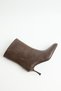 Bot 2607 - Square Toe Thin Heel Bitter Brown Women's Boots - 5