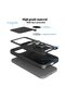 Case Compatible with Xiaomi 17t Pro Sliding Camera Protected Ring Magnet Tank Cover Black - 6