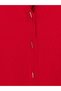 Red V-Neck Women's Cardigan - 2