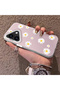 Pink Striped Daisy Phone Case for iPhone 16 Compatible, Specially Designed for Women, Shock-Proof - 2