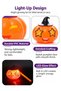 2Pcs Cute Funny Face Light-Up Handheld Pumpkin Lantern, Party Sound & Light Lantern for Kids, Festive Children's Toy Decoration (Glasses + Star) - 7