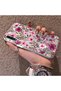 Samsung Galaxy A50/A50S/A30S Compatible Burgundy Pink Flower Pattern Phone Case Shockproof - 2