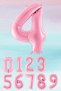Pink Number Balloon 34 Inch Pink Number Foil Balloon 4