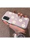 Samsung Galaxy A73 Compatible Women's Pink Striped Daisy Phone Case Shockproof - 2