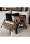 "Black Majesty" Textured Patterned Cushion Cover Set - 2