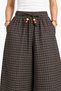 Plaid Culotte Boy Pants - 4