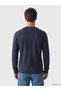 Indigo Henley Collar Waffle Men's T-Shirt - 4