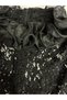 Plus Size Women's Black 52-54 Size Athlete Floral Lace Ruffle Collar Special Occasion Blouse - 5