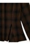 Slim Fit Classic Collar Long Sleeve Plaid Peplum Shirt - 3