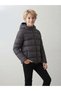 Boy's Hooded Zippered Inflatable Coat