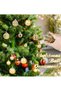 42 Pcs Christmas Tree Balls Ornaments, Christmas Decorative Hanging Baubles for Home Party Holiday Wedding Tree Decorations (Gold) - 6