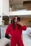 Zippered Collar Sweat Tracksuit Set - 3