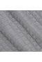 Oversized Embossed Coverlet, Dark Grey Diamond, 220 x 240 cm - 4
