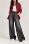 Women's Oversize Long Sleeve Basic Shirt - 4
