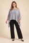 Mercerized Knitwear Cape Gray (Sizes 38-54) - 6
