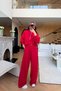 Zippered Collar Sweat Tracksuit Set - 4
