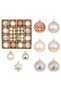 44 Pcs Christmas Tree Balls Ornaments, Christmas Decorative Hanging Baubles for Home Party Holiday Wedding Tree Decorations (Red/Gold)