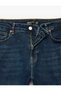 Normal Waist Cotton Slim Fit Jean Trousers with Pockets - Slim Fit Brad Jeans - 4