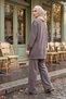 Bora Blouse and Trousers Set with Side Zipper Detail 177 Gray - 2
