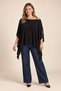 Mercerized Knitwear Cape Black (Sizes 38-54) - 6