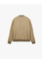 Long Sleeve Pocket Zippered Cashmere Bomber Jacket - 2