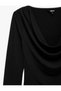 Drapeli Ruffled Collar Long Sleeve Blouse - 3