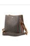Brown Tan Original Women's Printed Large Size Hand and Shoulder Bag - 6